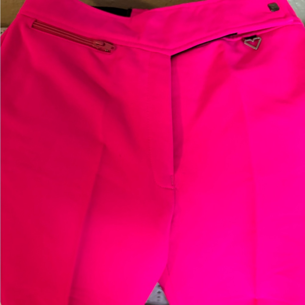Obermeyer Women's High Waist Neon Pink Shorts